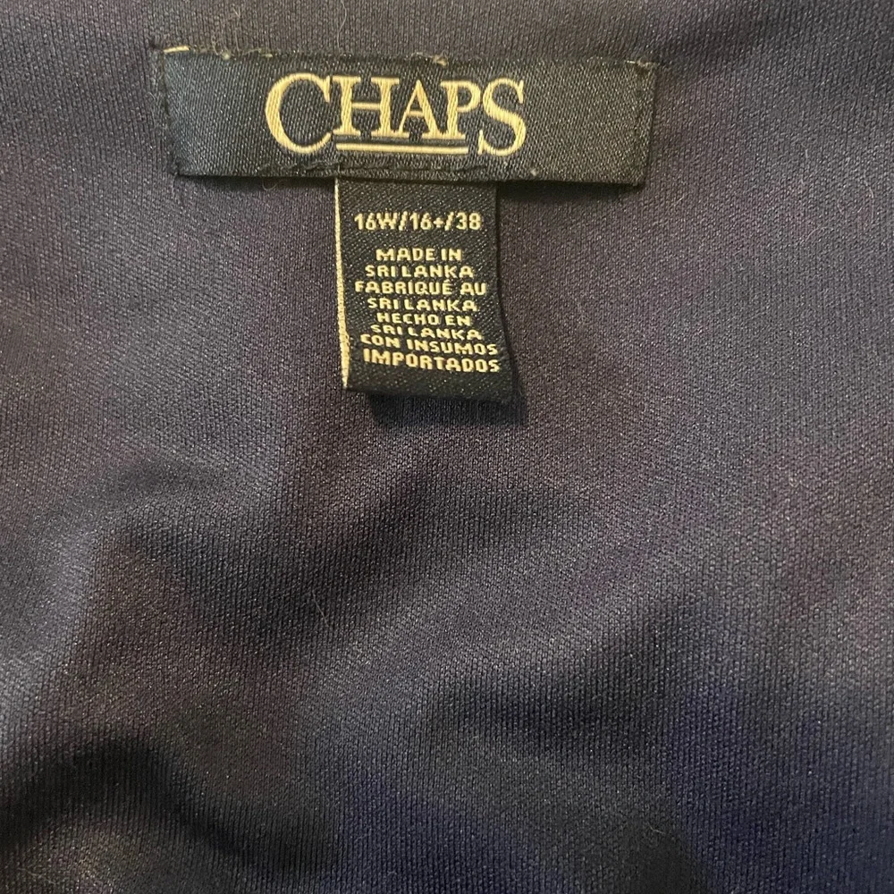Chaps Navy and White Floral Maxi Dress - Picture 3 of 4